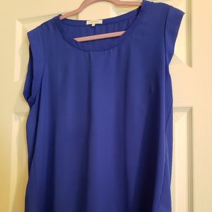 Royal Blue Blouse